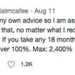 Твит Джона Макафи: буду холдить биткоин 18 месяцев до следующего халвинга